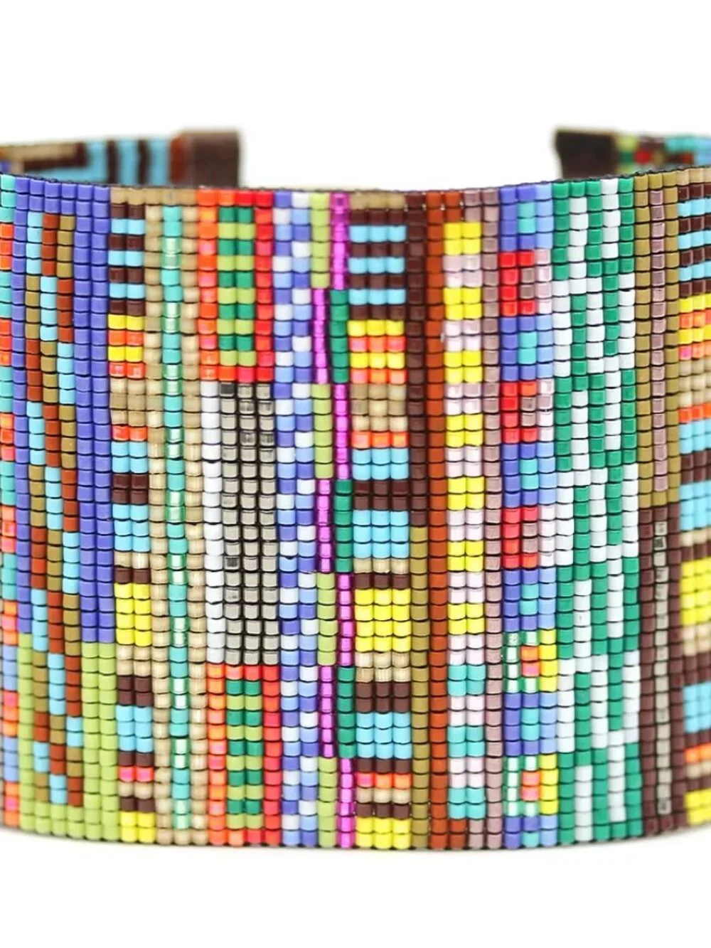 Julie Rofman handwoven beaded cuff bracelet 